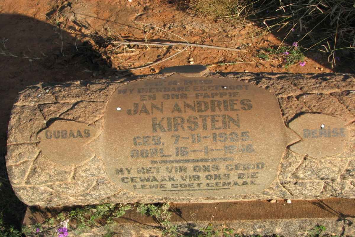 KIRSTEIN Jan Andries 1905-19?6