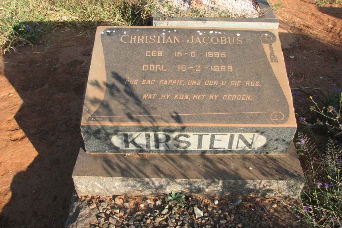 KIRSTEIN Christian Jacobus 1895-1969