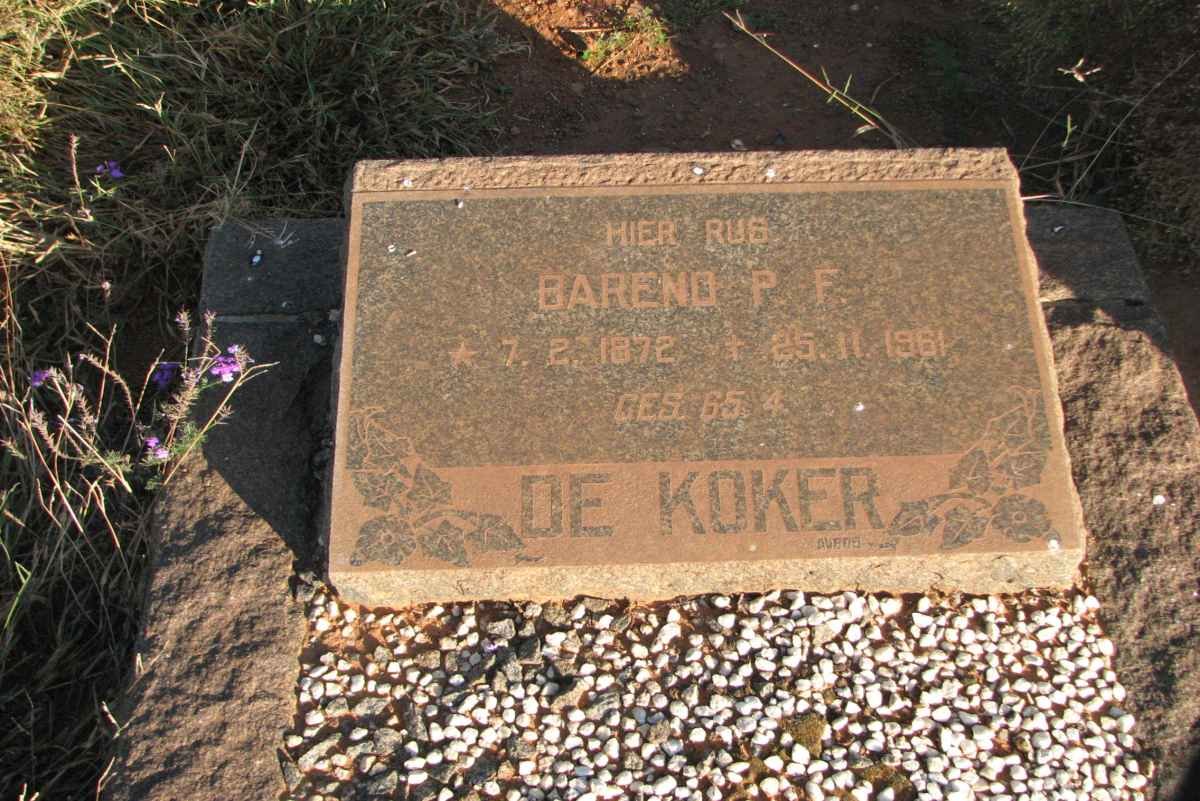 KOKER Barend P.F., de 1872-1961
