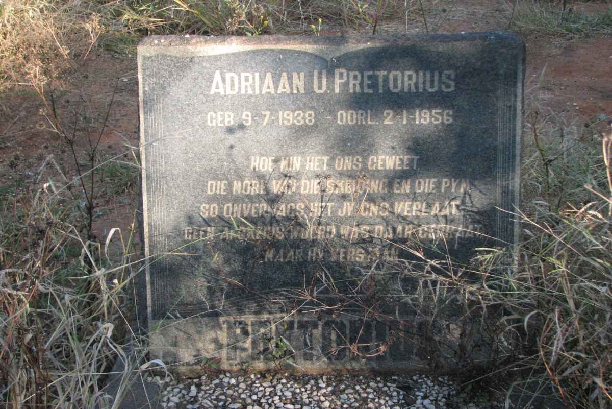 PRETORIUS Adriaan U. 1938-1956