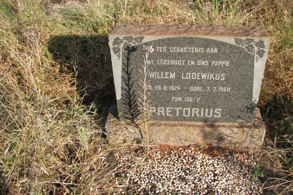 PRETORIUS Willem Lodewikus 1924-1960
