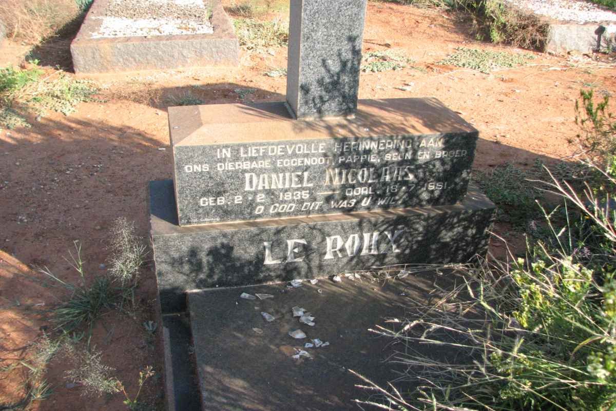 ROUX Daniel Nicolaas, le 1935-1991