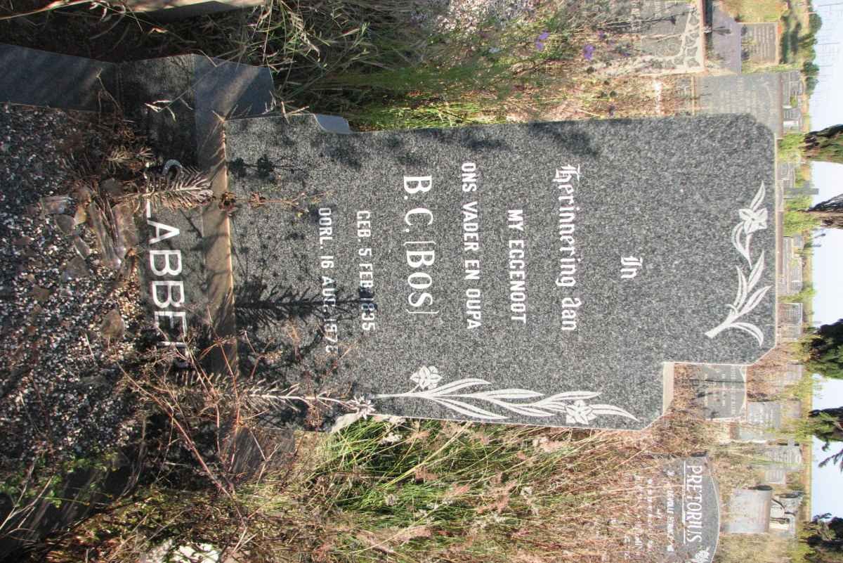 SLABBERT B.C. 1895-1978