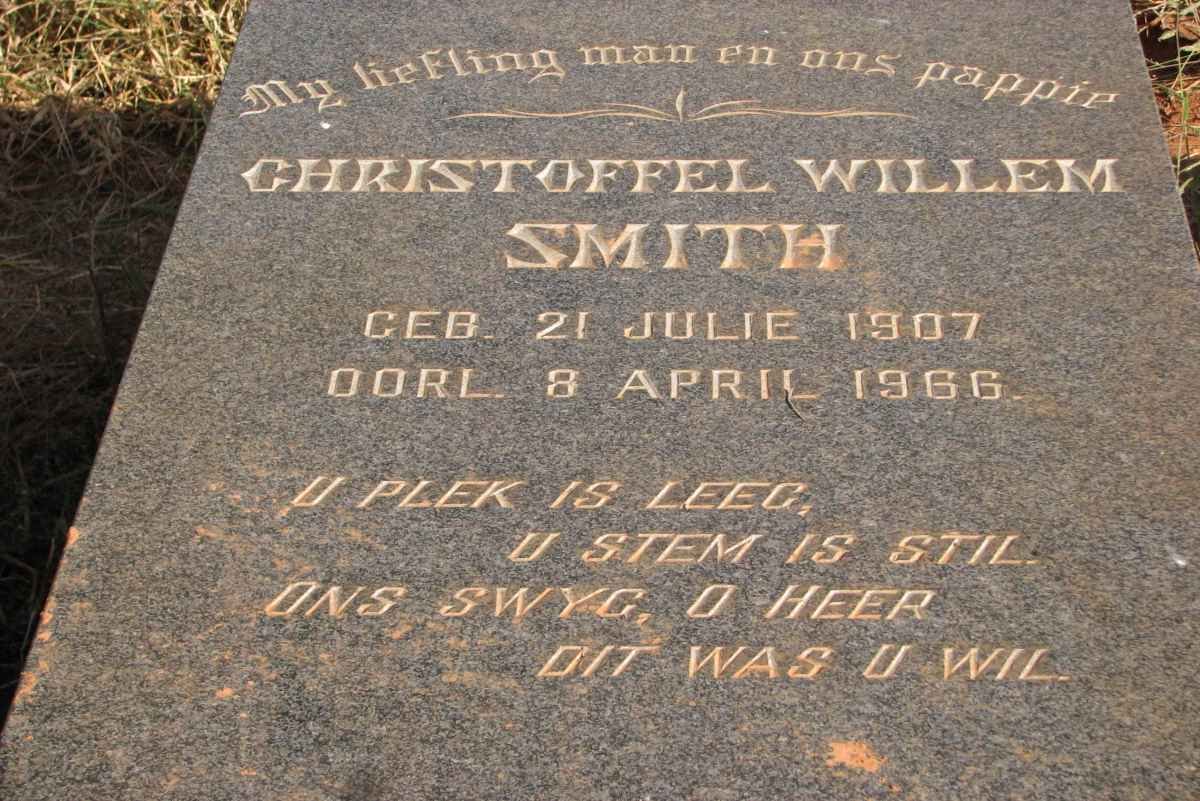 SMITH Christoffel Willem 1907-1966