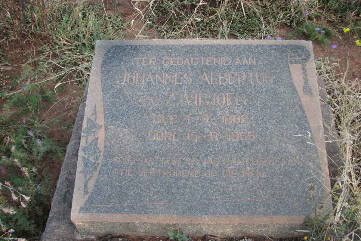 VILJOEN Johannes Albertus v. Z. 1882-1965