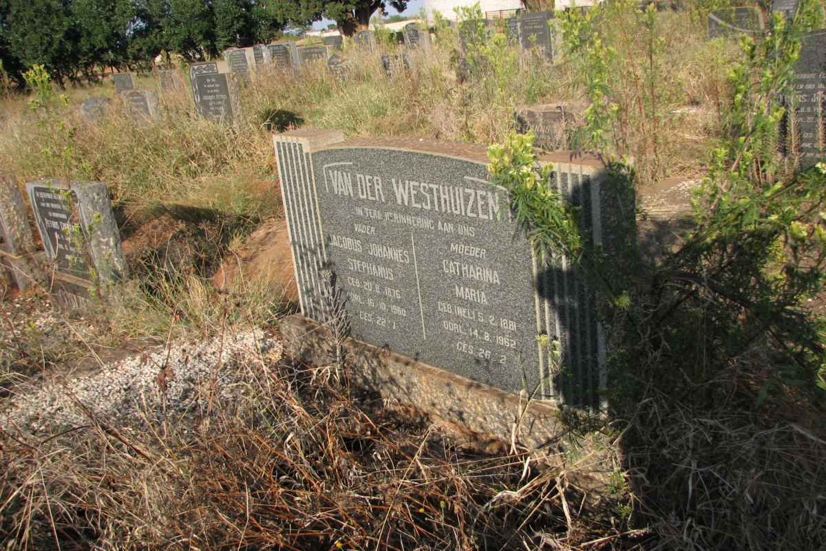 WESTHUIZEN Jacobus Johannes Stephanus, van der 1876- &amp; Catharina Maria NEL 1881-1962