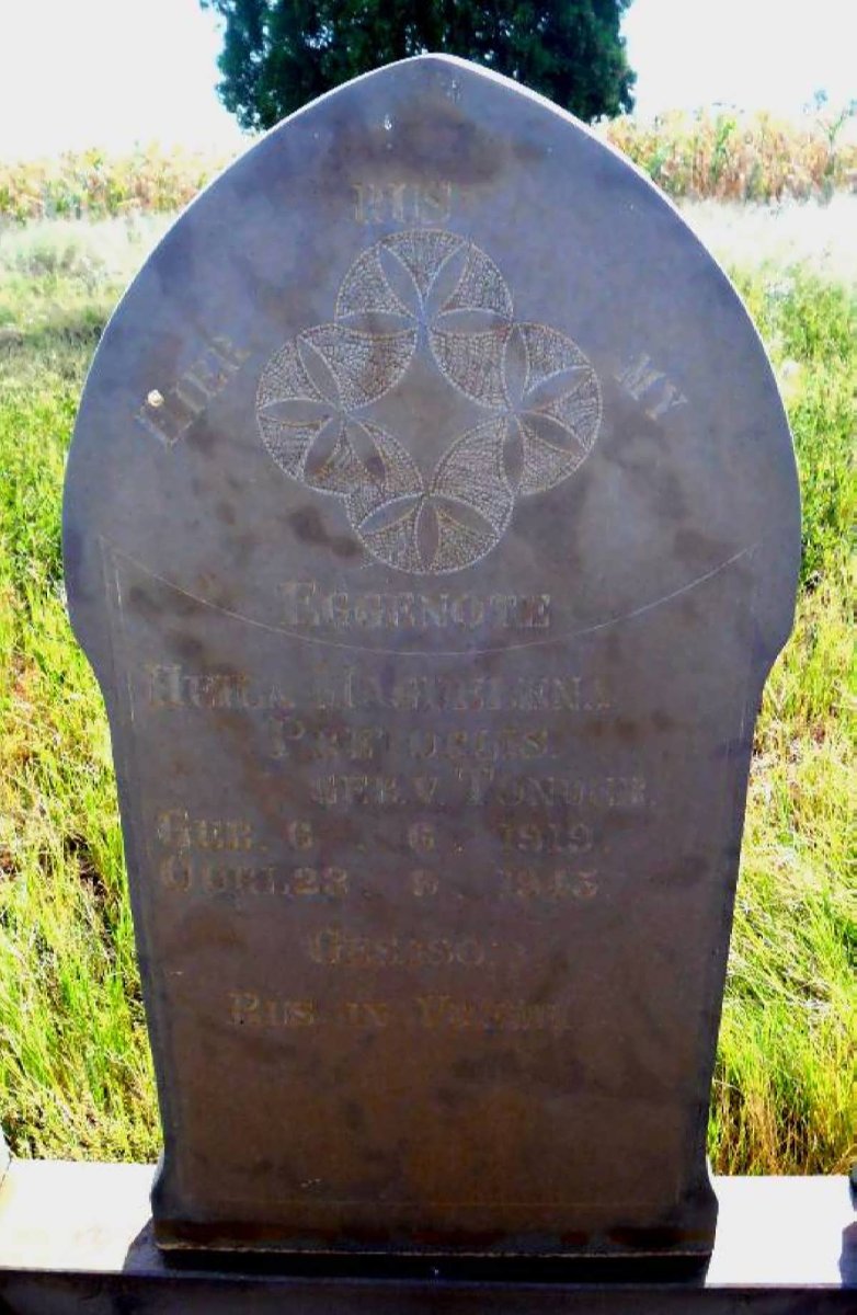 PRETORIUS Heila Magdalena nee VAN TONDER 1919-1945
