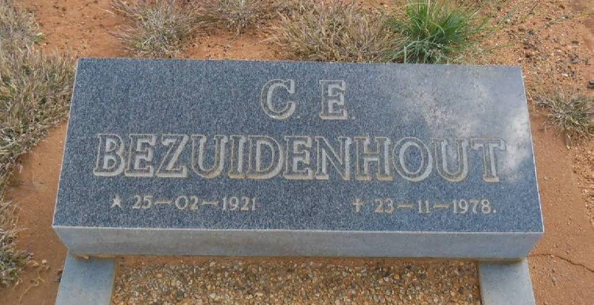 BEZUIDENHOUT C.E. 1921-1978