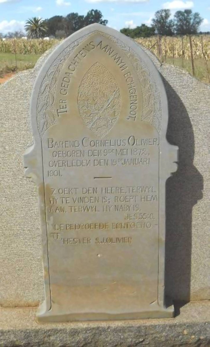 OLIVIER Barend Cornelius 1872-1901