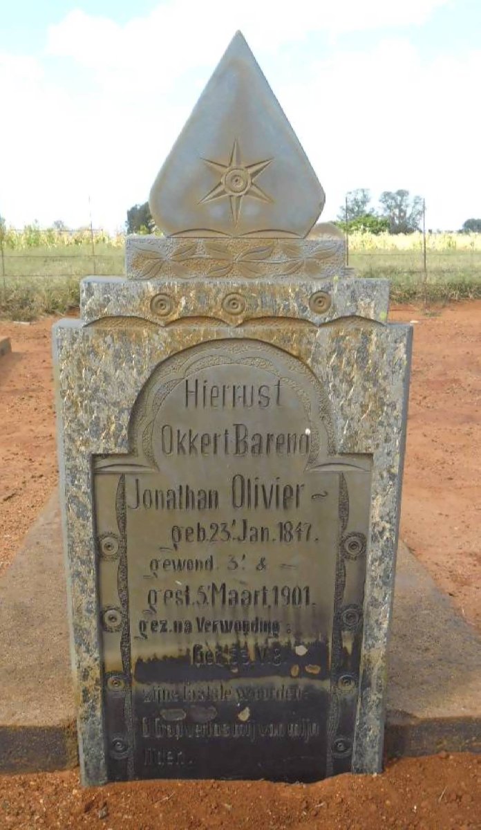 OLIVIER Okkert Barend Jonathan 1847-1901