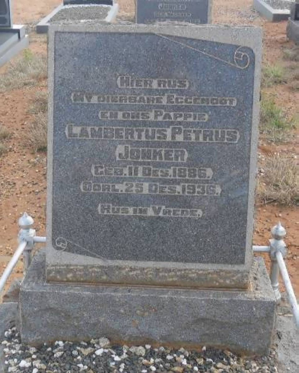 JONKER Lambertus Petrus 1886-1936