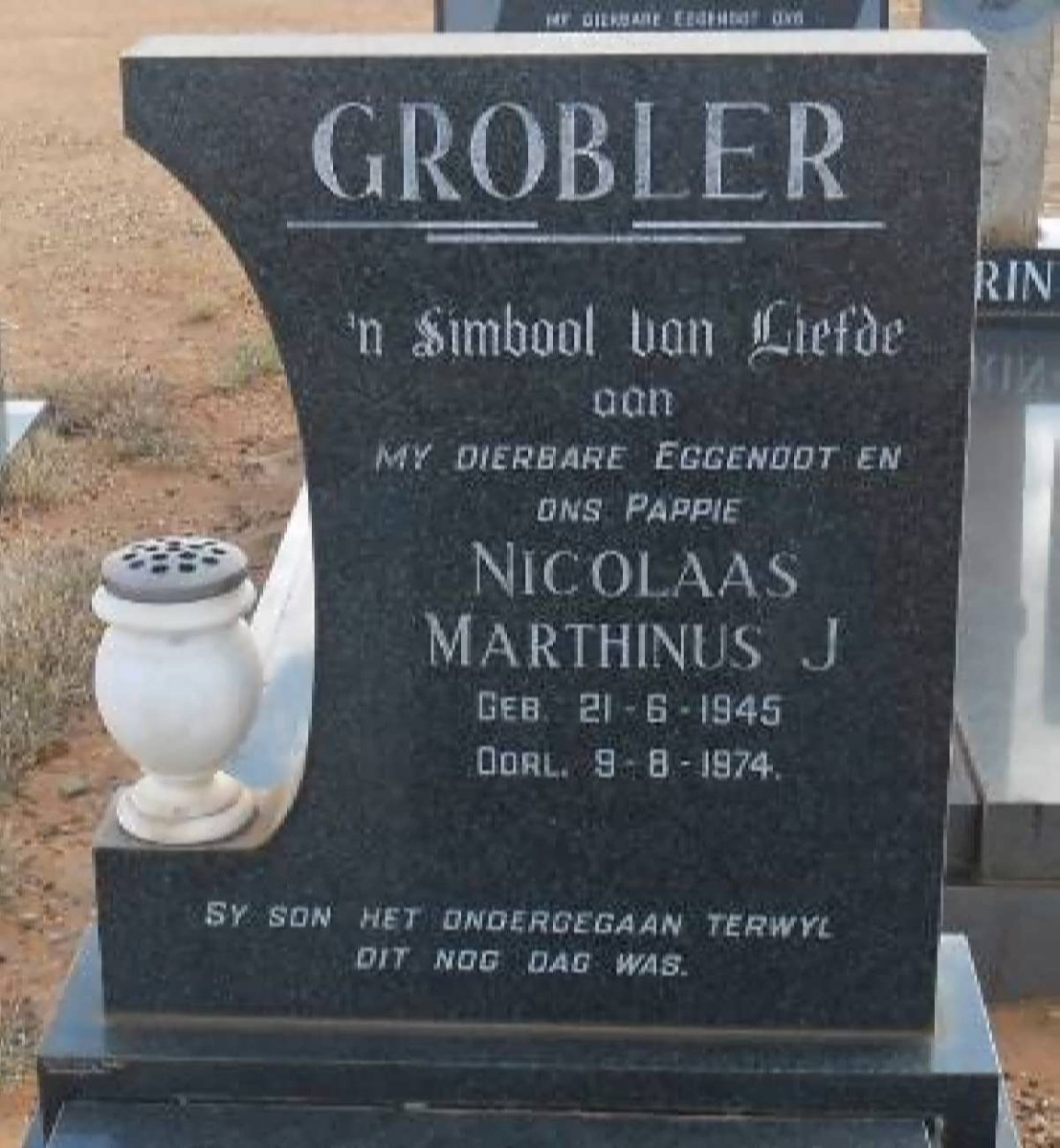 GROBLER Nicolaas Marthinus J. 1945-1974