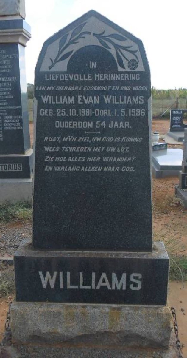 WILLIAMS William Evan 1881-1936
