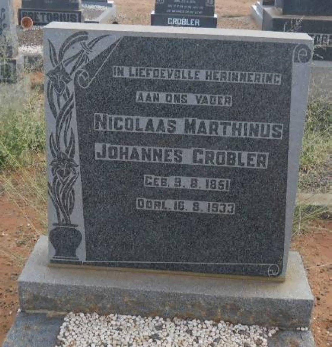 GROBLER Nicolaas Marthinus Johannes 1851-1933