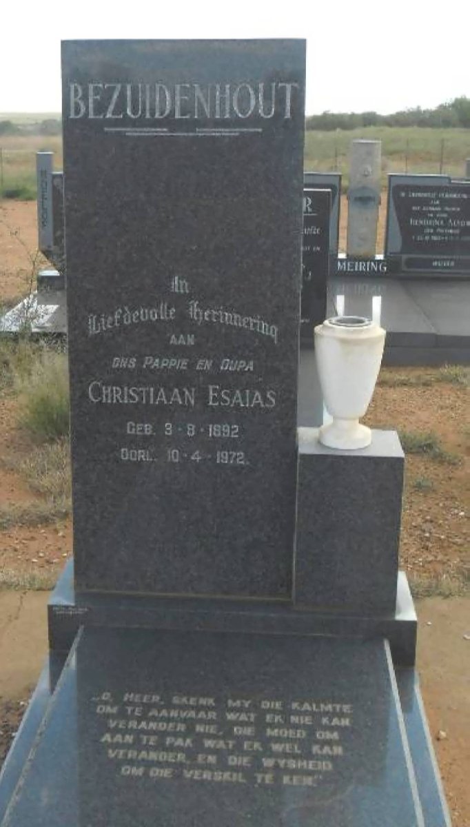 BEZUIDENHOUT Christiaan Esaias 1892-1972