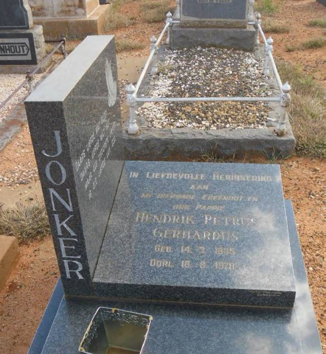 JONKER Hendrik Petrus Gerhardus 1885-1978