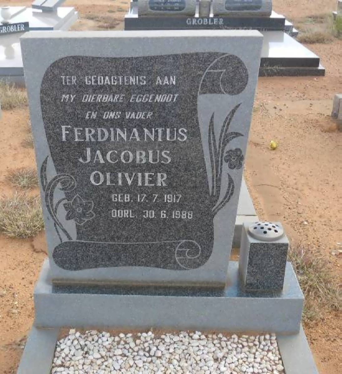 OLIVIER Ferdinantus Jacobus 1917-1988