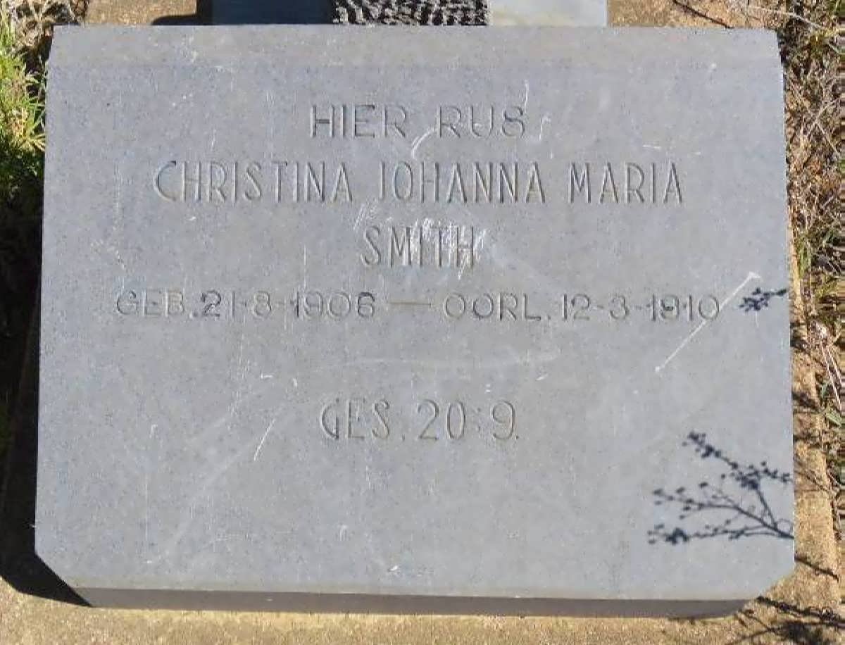 SMITH Christina Johanna Maria 1906-1910