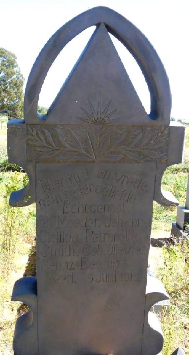 SMITH Johanna Ciellien Petronella nee OLIEVIER 1875-1919