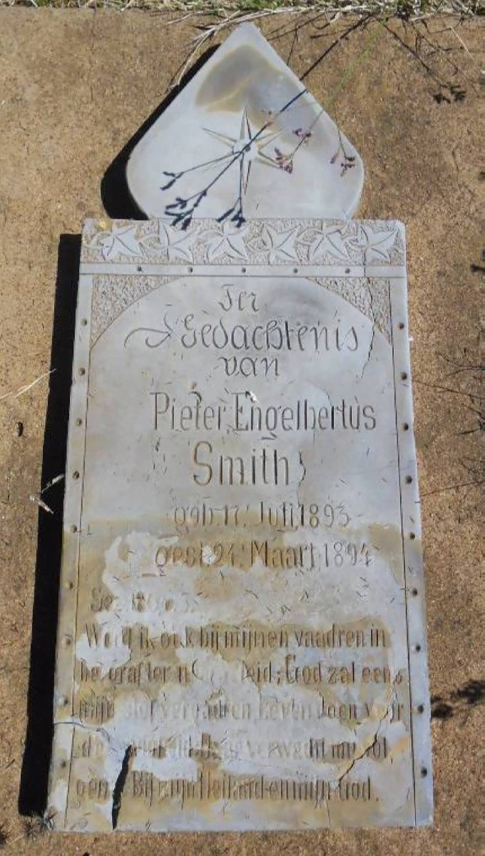 SMITH Pieter Engelbertus 1893-1894