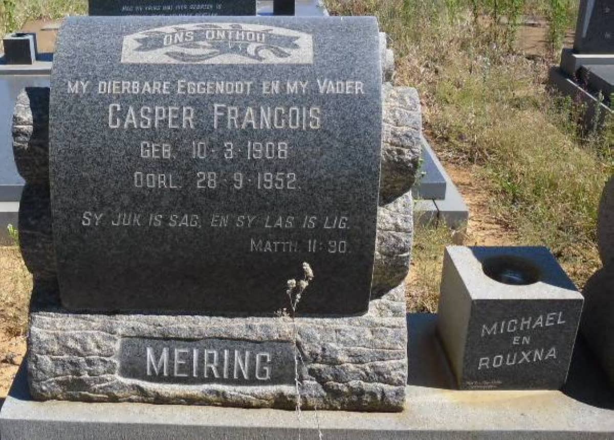 MEIRING Casper Francois 1908-1952
