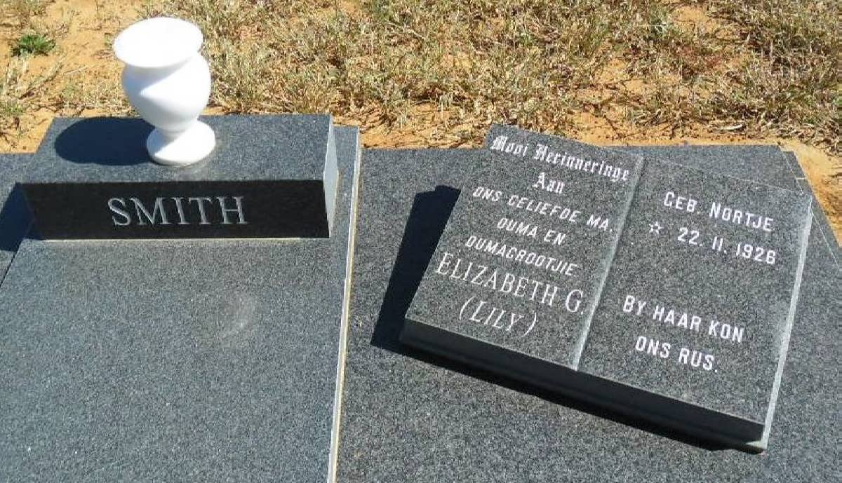 SMITH Elizabeth G. nee NORTJE 1926-