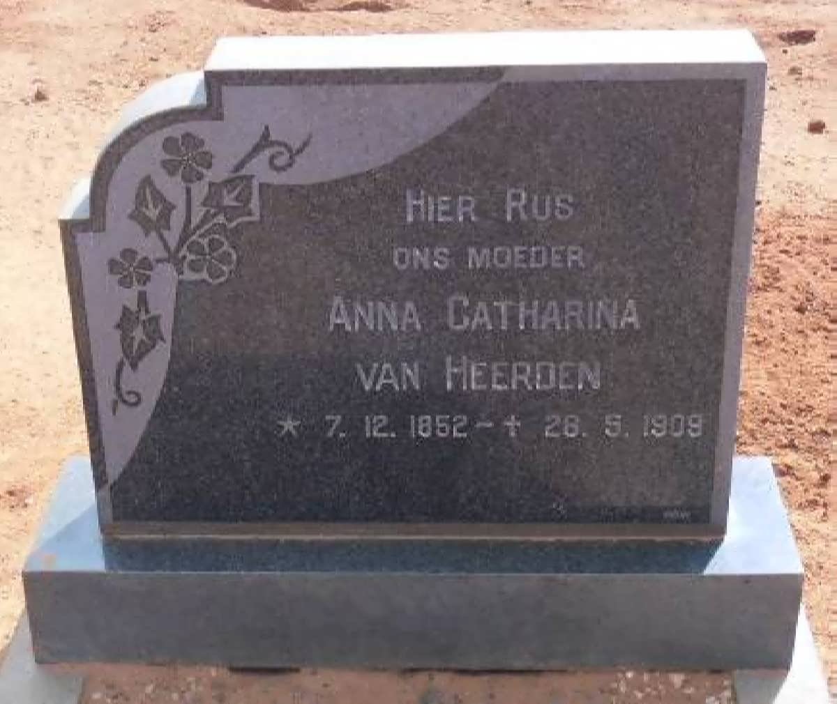 HEERDEN Anna Catharina, van 1852-1909