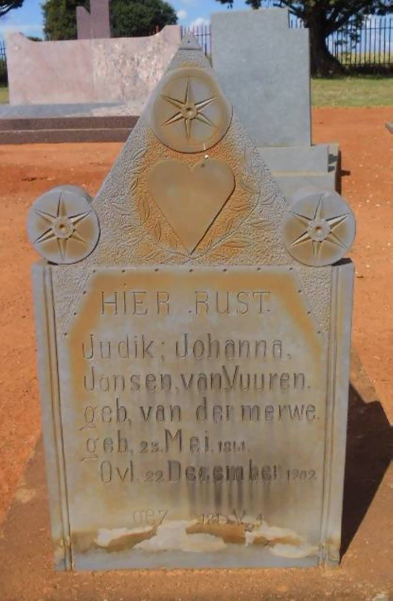 VUUREN Judik Johanna, Jansen van nee VAN DER MERWE 1841-1902