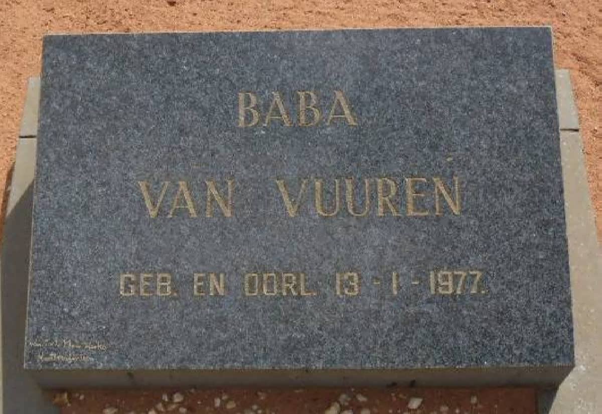 VUUREN Baba, van 1977-1977