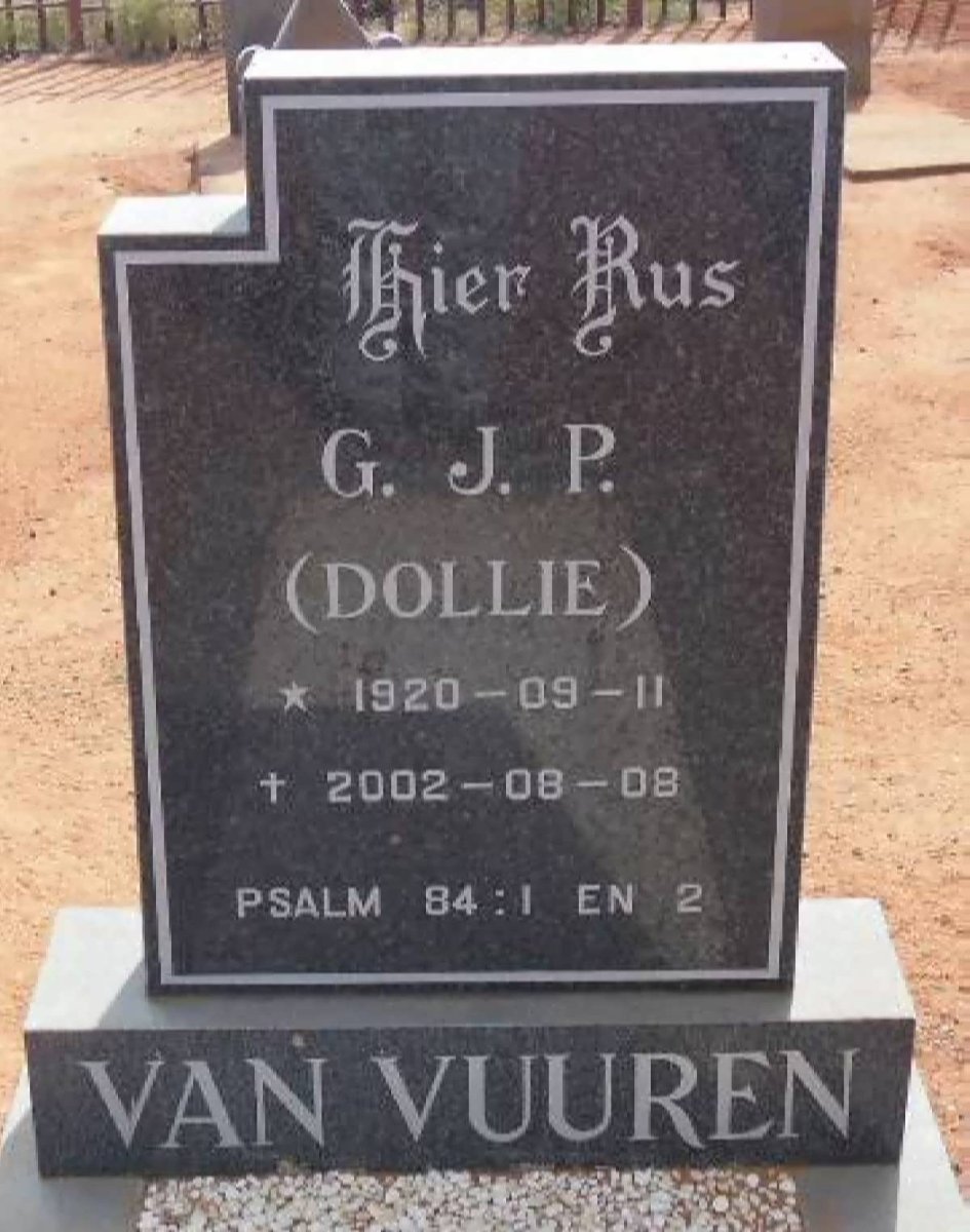 VUUREN G.J.P., van 1920-2002