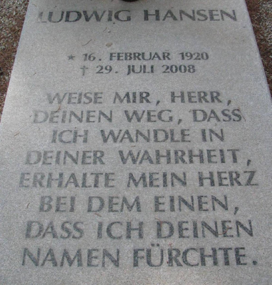 HANSEN Ludwig 1920-2008