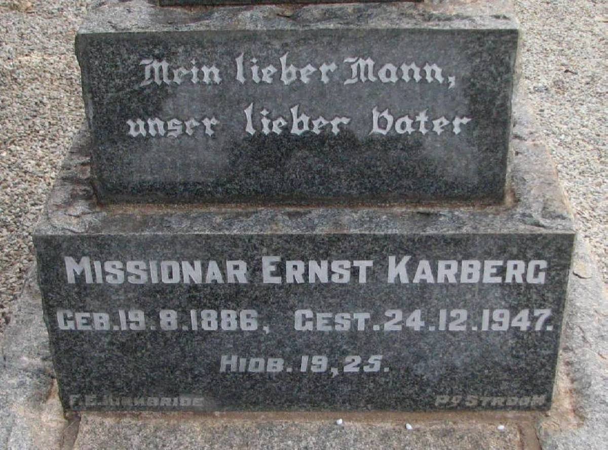 KARBERG Ernst 1886-1947