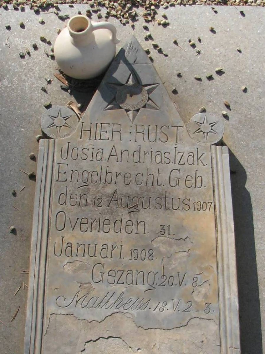 ENGELBRECHT Josia Andrias Izak 1907-1908