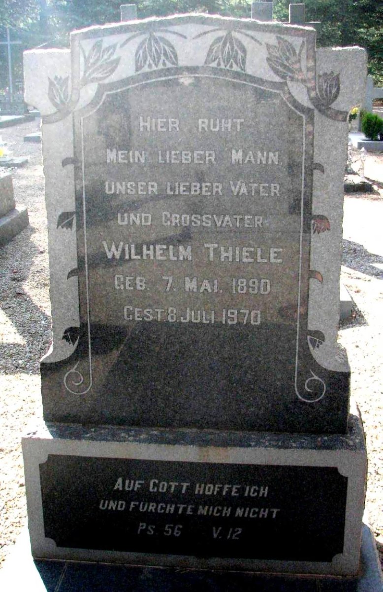 THIELE Wilhelm 1890-1970