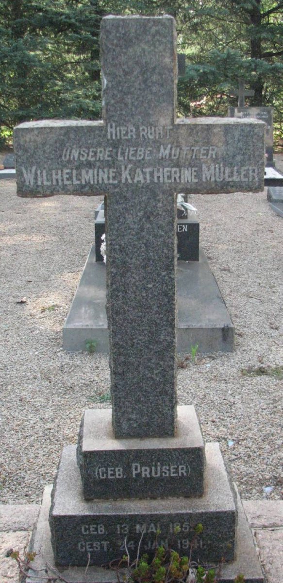 MÜLLER Wilhelmine Katherine nee PRÜSER 185?-1941