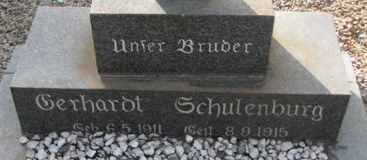 SCHULENBURG Gerhardt 1911-1915