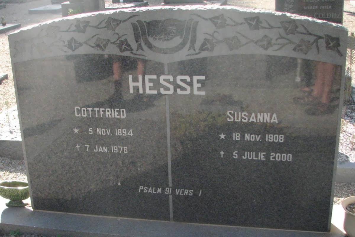 HESSE Gottfried 1894-1976 &amp; Susanna 1908-2000