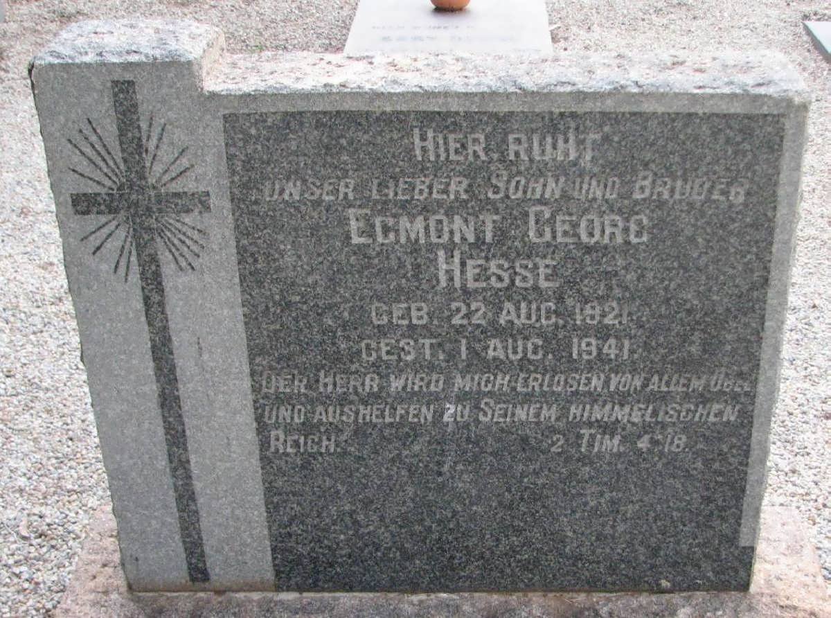 HESSE Egmont Georg 1921-1941