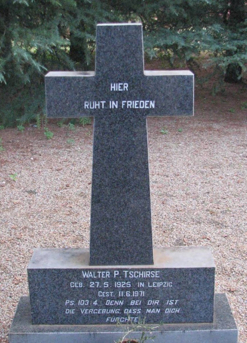 TSCHIRSE Walter P. 1925-1971