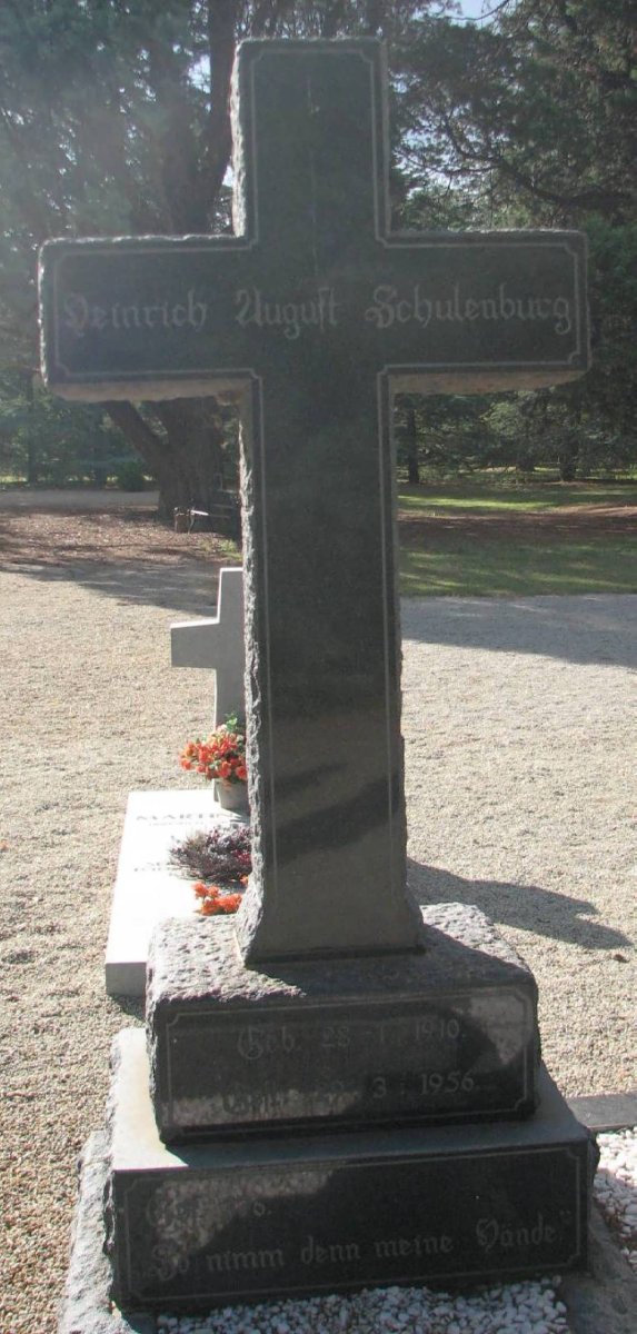 SCHULENBURG Heinrich August 1910-1956
