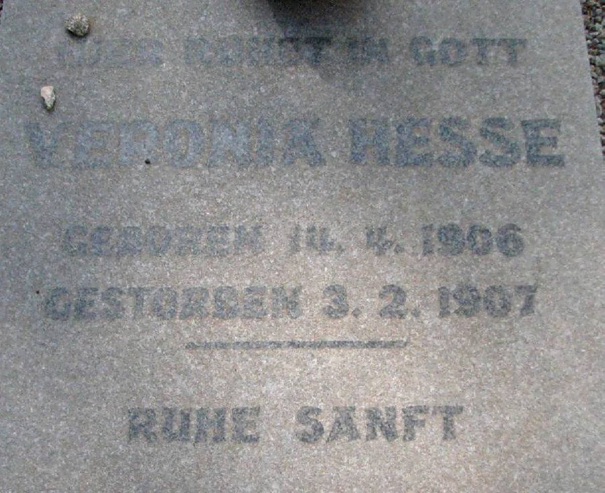 HESSE Veronik 1906-1907