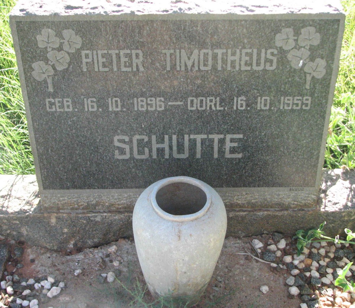 SCHUTTE Pieter Timotheus 1896-1959