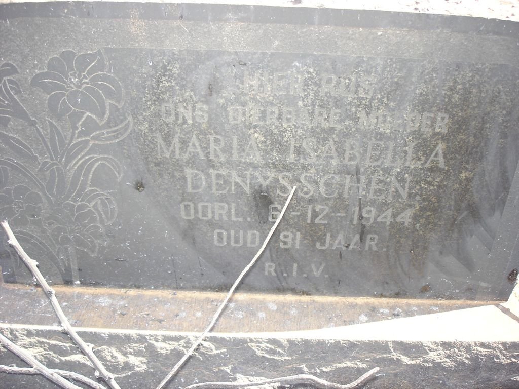 DENYSSCHEN Maria Isabella -1944