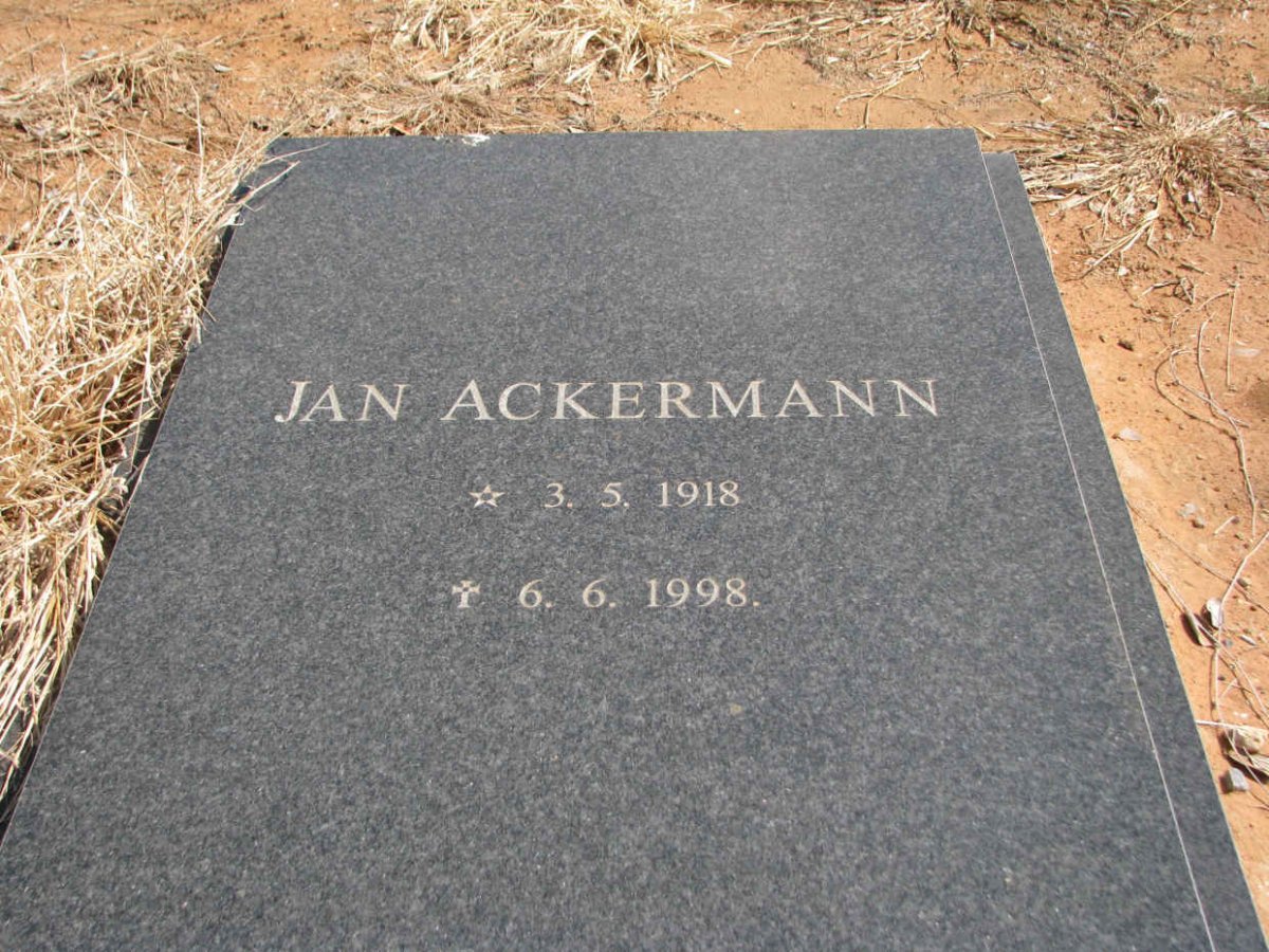 ACKERMANN Jan 1918-1998