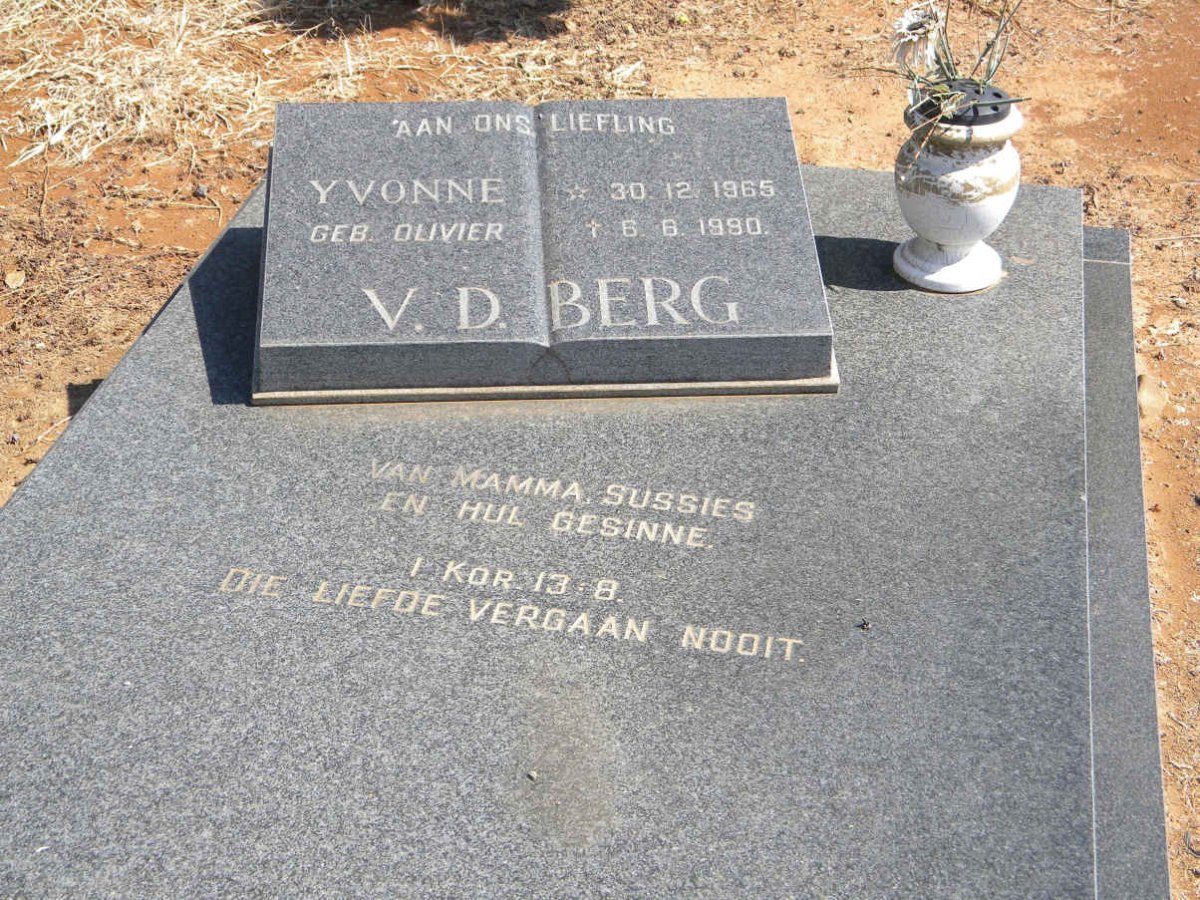 BERG Yvonne, v.d. nee OLIVIER 1965-1990