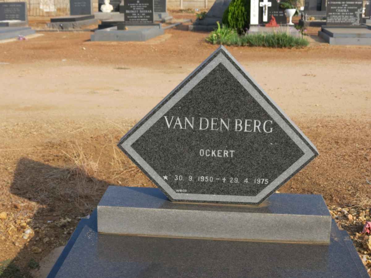 BERG Ockert, van den 1950-1975