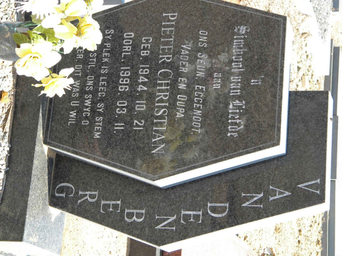 BERG Pieter Christian, van den 1944-1996
