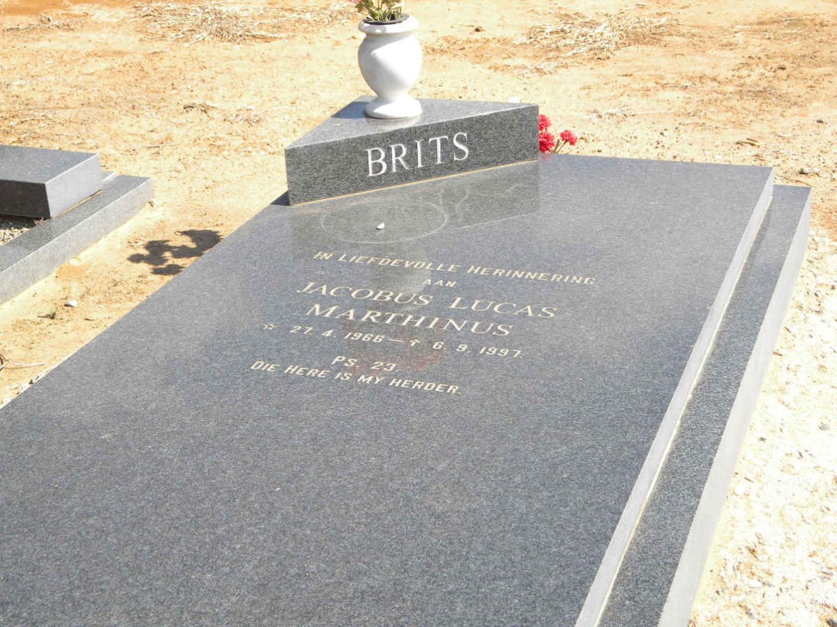 BRITS Jacobus Lucas Marthinus 1966-1997