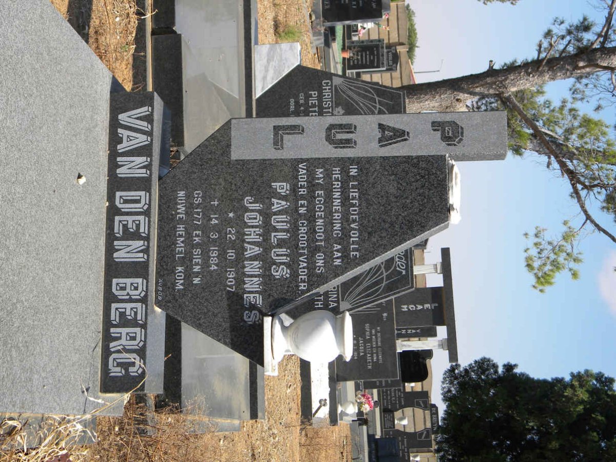 BERG Paulus Johannes, van den 1907-1984