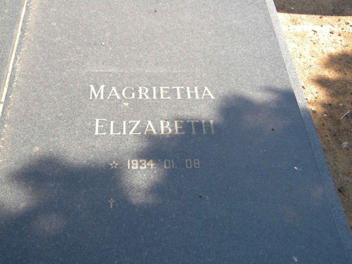 BOSHOFF Magrietha Elizabeth 1934-